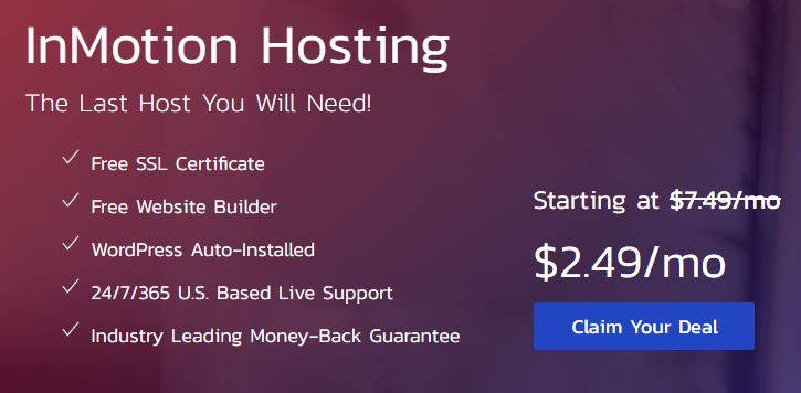 Shared Server Hosting - inmotion hosting