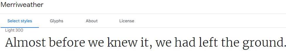 best font for websites - merriweather