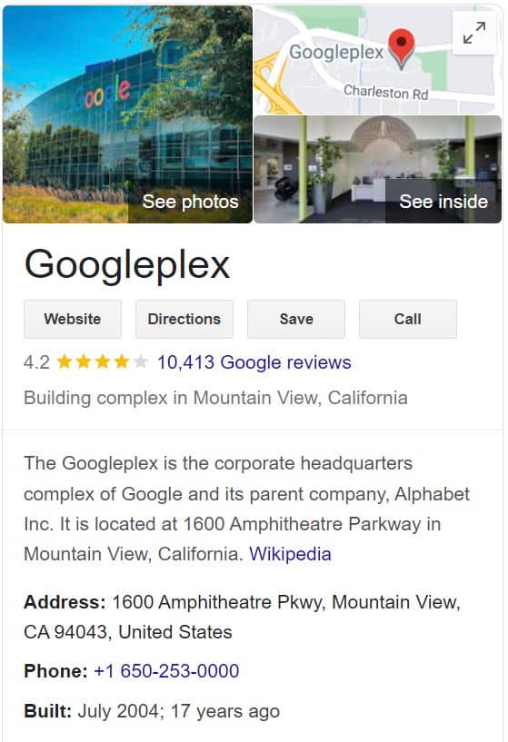 GooglePlex - Google Business Account