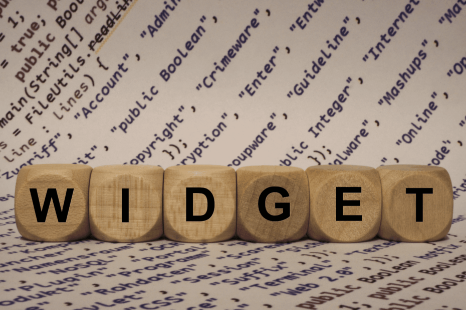 widgets in websites