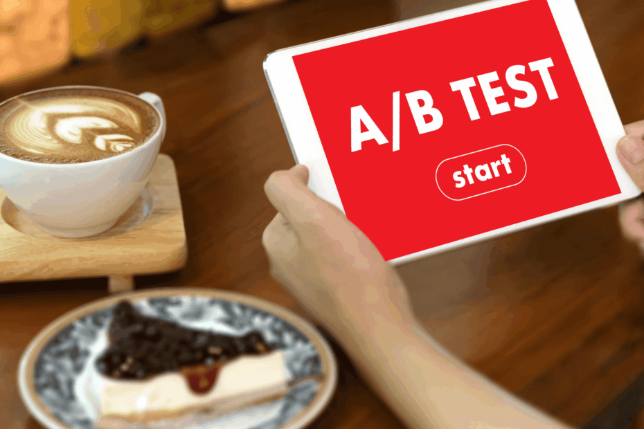 A B testing for websites