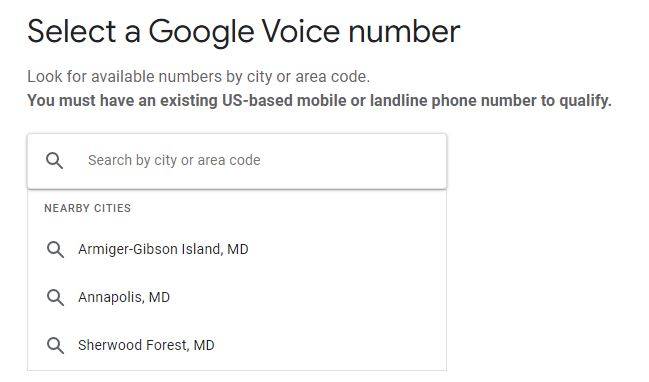 create a google voice number
