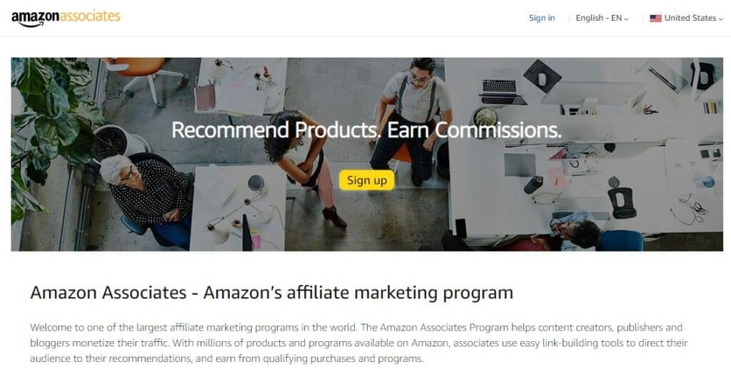 Amazon Associates Program - amazon test products