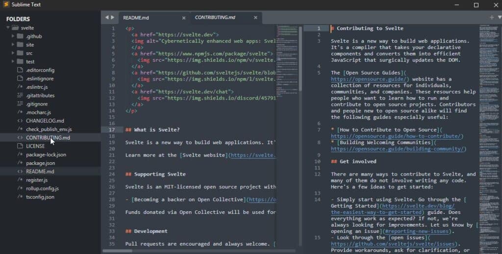 Sublime Text - best text editors for developers