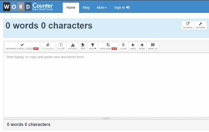 Word Counter - blogger editors